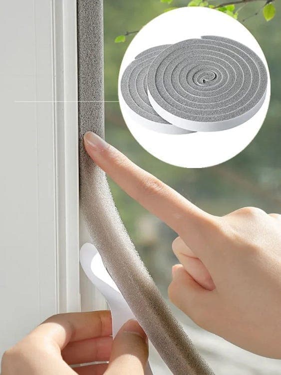 Self-adhesive silicone sealing strip - Waterproof/windproof/soundproof 10*30*2000MM
