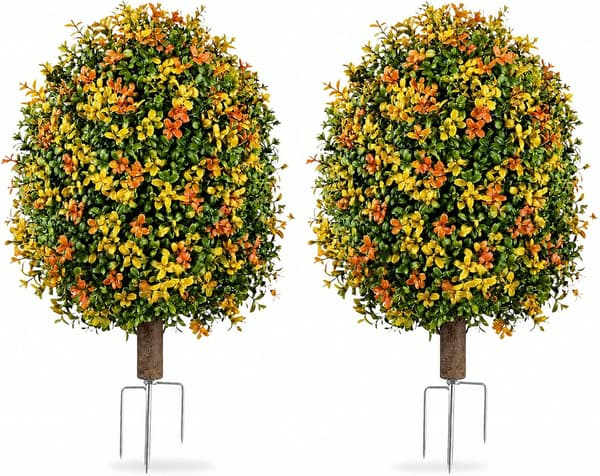 2 kpl 65 cm keinotekoinen puksipuu - syksyn kodinsisustus - tyyli 3 Multiple colors 2 Pack