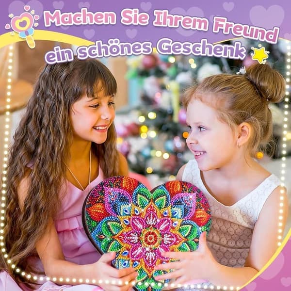 Diamantmålning Pysselset Barn – DIY Smyckeskrin & Diamond Art Present