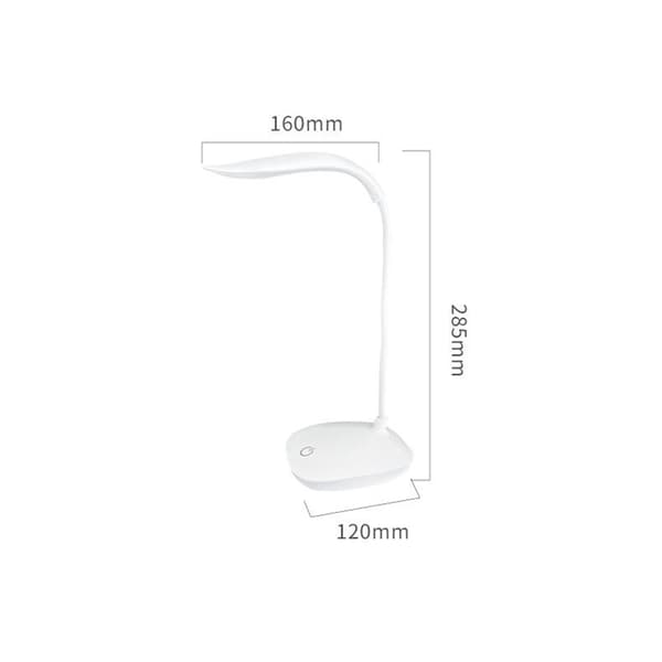 Bærbar Genopladelig Bordlampe - Berøringsdæmper, Øjenbeskyttelse til Studiearbejde - Blå Blue Rechargeable model