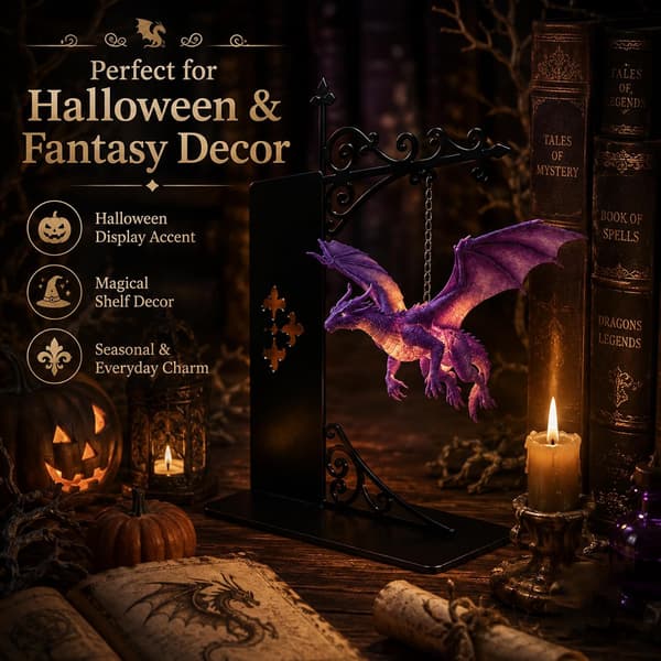 1/2/3-pack Magic Dragon Lamp LED, Floating Bookshelf Lamp with Warm Light, Fantasy Decoration and Night Light 2PCS