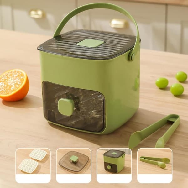 Stor Silikone Isform til 48 Isbiter Green