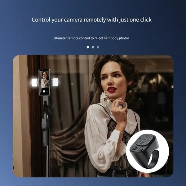 Bluetooth Fjernbetjening – Trådløs Sidevender & Fjernudløser til iPhone, Android & Tablets