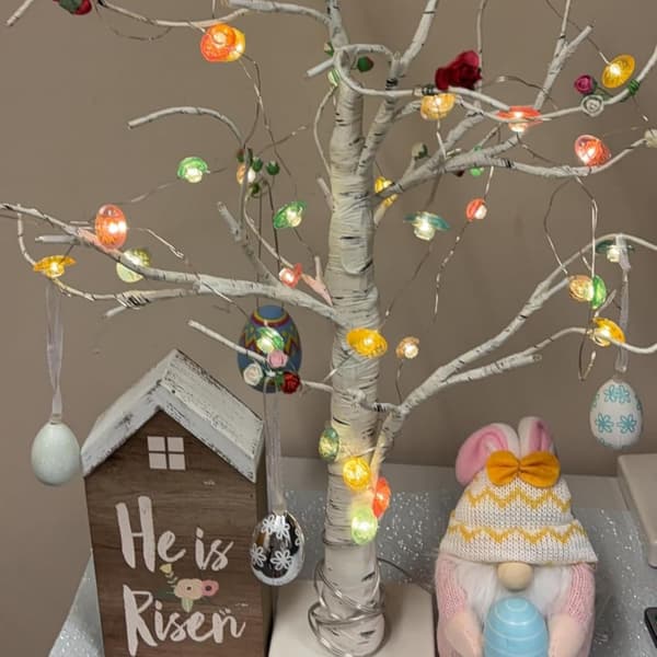 Easter Decoration LED Light String Eggs and Chicks 20/30 LED – Battery-Powered Light Decoration for Home, Table & Party 2M 20LED