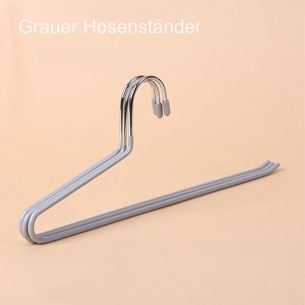 Galge/Byxhängare  i Metall, Klädhängare Platsbesparande Design, Garderob Organizer 5-Pack Gray 