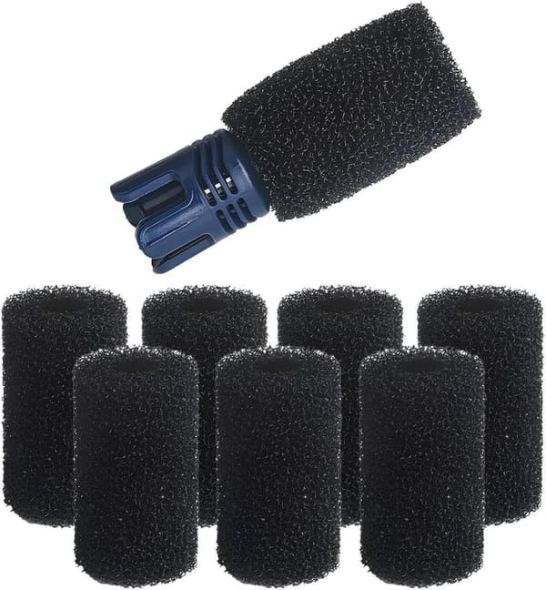 6/8/12-delars tillbehörsset för Polaris poolrobot spafilter 8 black cotton balls
