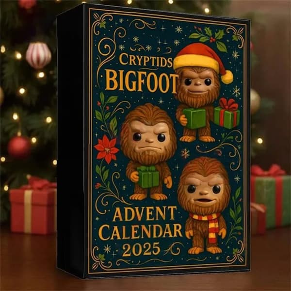 Moorle Gorilla Julekalender 2025 – 24 Dage Figurer i Julehatte & Trøjer | Samlerobjekter