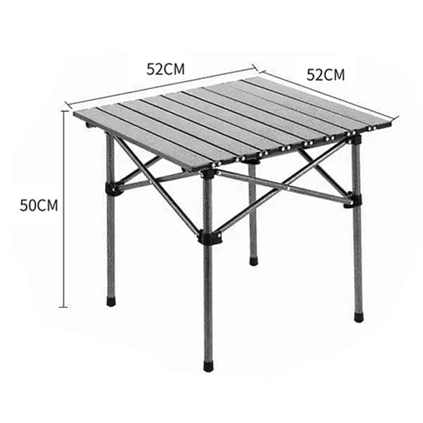 Foldable Camping Table - Lightweight & Portable Table for Camping, Picnic, and Outdoor Use Black