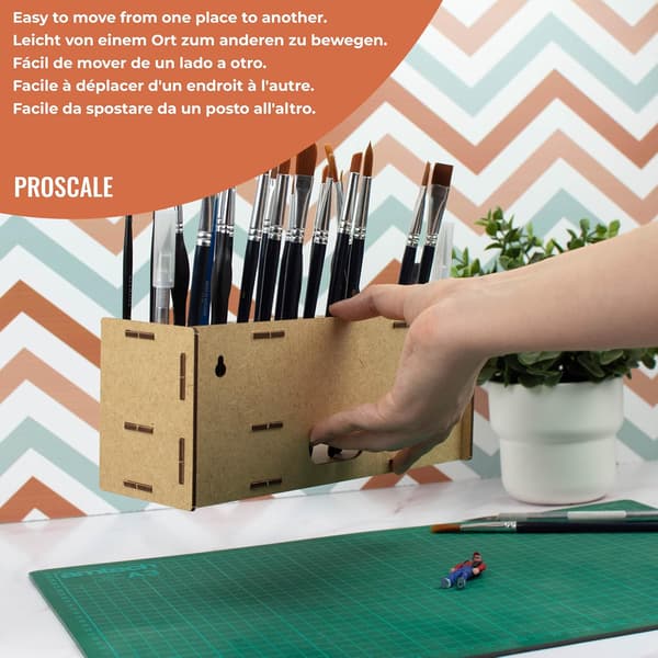 Penselholder – Stor Kapacitet, Organizer til Pensler og Kunstmaterialer