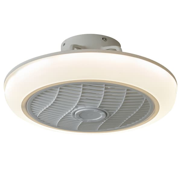 RGB Ceiling Fan 46 cm with Dimmable LED Lighting and Remote Control for Dining Room, Office, and Home Multicolor