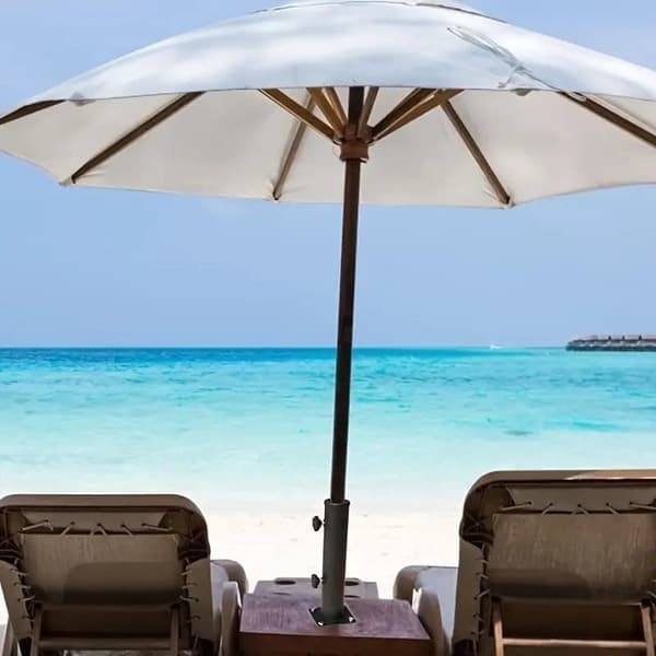 Sandanker til Parasol – Stabil Holder i Rustfri Paraplyfod