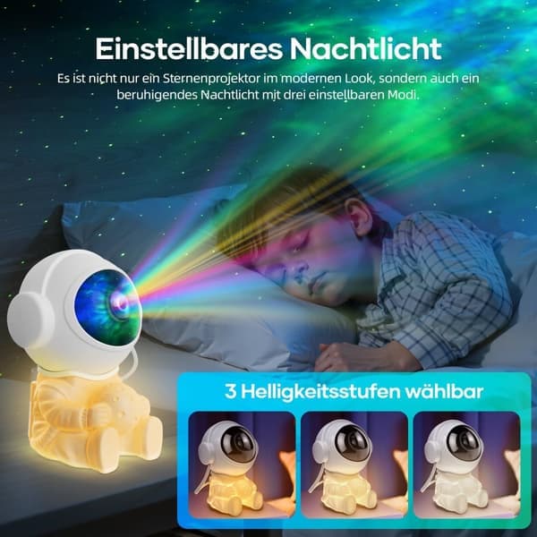Natlampe - Stjerneprojektor med LED-lampe A1