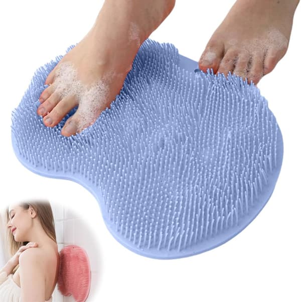 Fot- och ryggskrubbare för duschen Blue 1 Piece