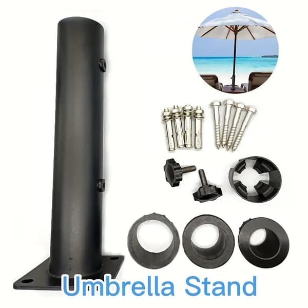 Sandanker til Parasol – Stabil Holder i Rustfri Paraplyfod