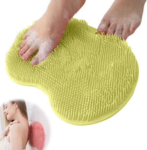 Fod- og rygskrubber til brusebadet Green 1 Piece