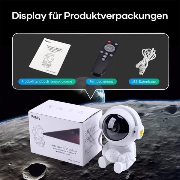 Natlampe - Stjerneprojektor med LED-lampe A1