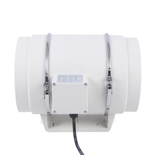 150 mm Kanalventilator - Emhætte til køkken, badeværelse, udsugningsrør, udluftning - Hvid White 150mm