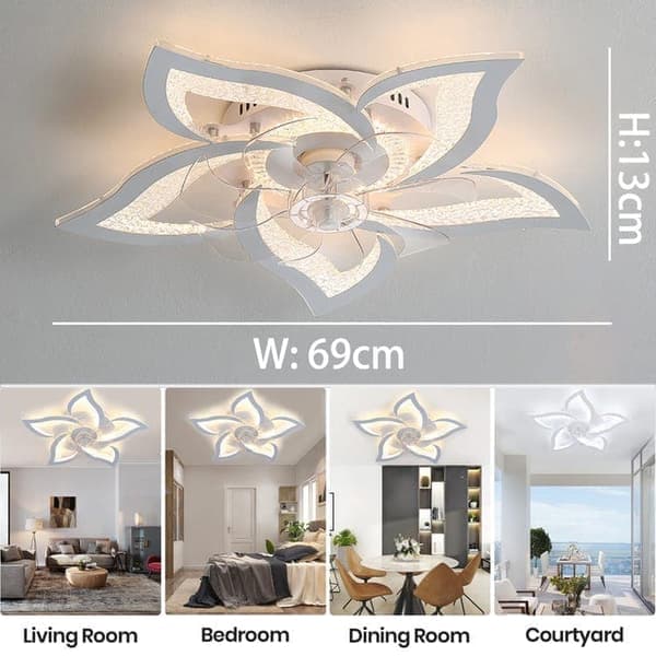 LED Lighting/Ceiling Fans Dimmable Ceiling Lamp Silent Fan Lamp, with Remote Control