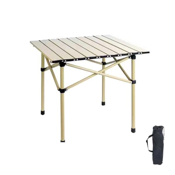 Foldable Camping Table - Lightweight & Portable Table for Camping, Picnic, and Outdoor Use Khaki