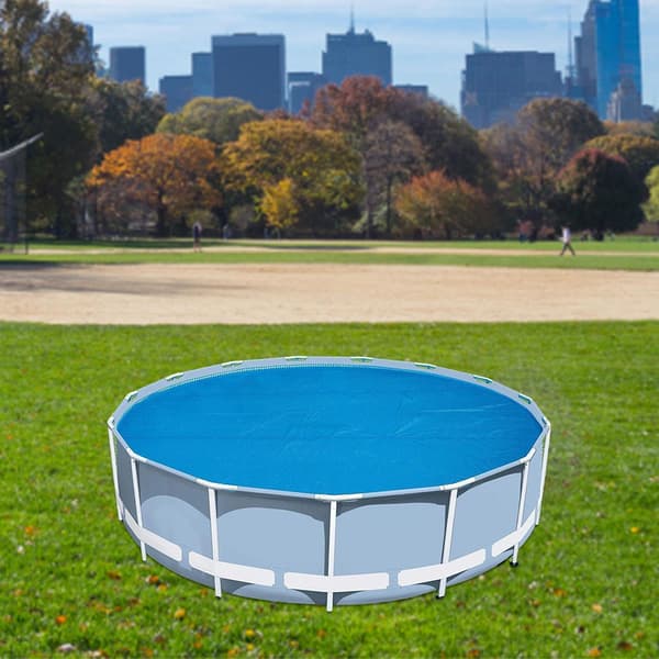 Rundt solcelledækken til pool - Isolerende boblefolie til pool og spa, solvarme, reducerer fordampning - 180 cm Round-180cm