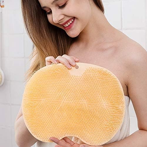 Fot- och ryggskrubbare för duschen Yellow 2 Piece