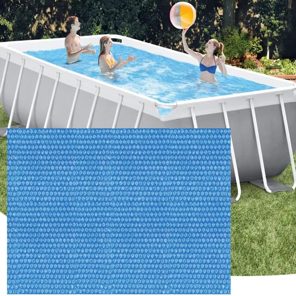 Rektangulært solcelledækken til pool - Isolerende boblefolie til poolspa, solvarme, fordampningsreduktion - 220x150cm Rectangle-220*150cm