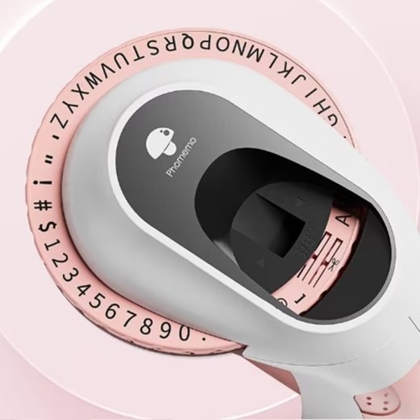 3D-skrivare Bärbar Etikettprinter med 6 Etikettband – För Hemmabruk rosa