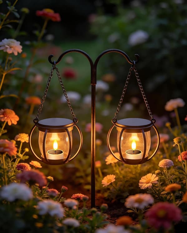 6/12-pack Solar Powered LED Lights with Flickering Flame, Waterproof Tealights for Lanterns, Garden, Patio, and Decoration 6pcs