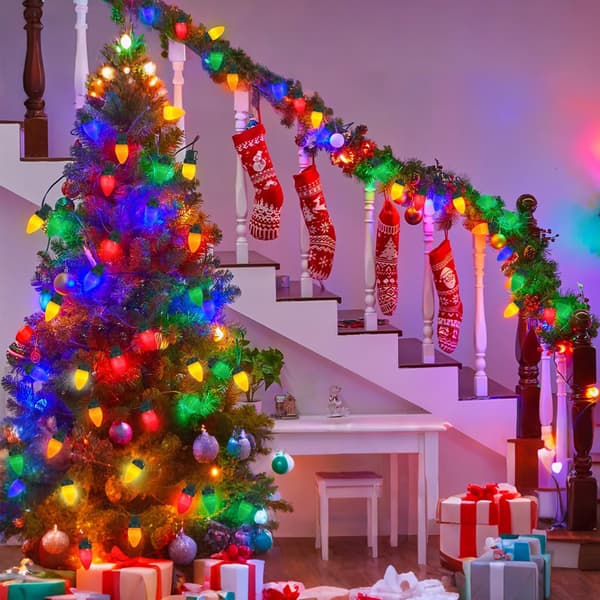 Christmas Lighting LED 5/10/15/20/25 m, Battery-Powered Light String with Remote Control and 8 Modes 5M 20LED