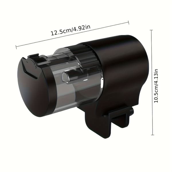 Automatisk akvariefoderautomat med 24-timers timer & automatisk stop - Stor kapacitet, ingen batterier nødvendig - Til guldfisk, koi og skildpadder