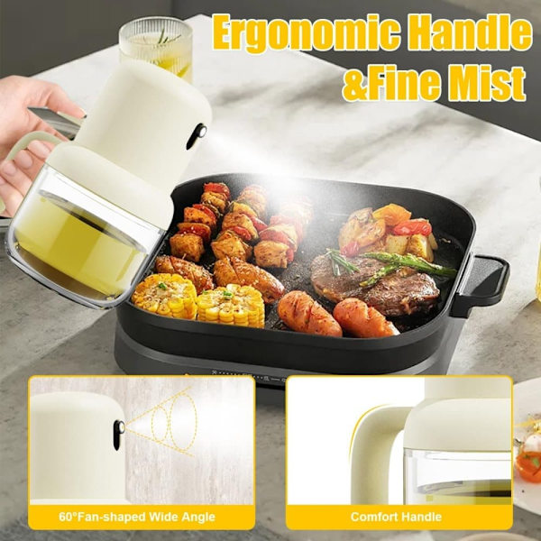 Sprayflaske til olie/eddike 180 ml Beige