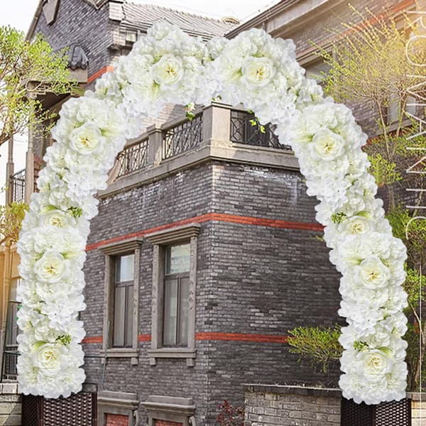 Bryllupsblomstdekoration Kunstig Silke til Formel Anledning Ceremoni Begivenhed Baggrund Dekoration Baggrund-Lyserød Light Pink