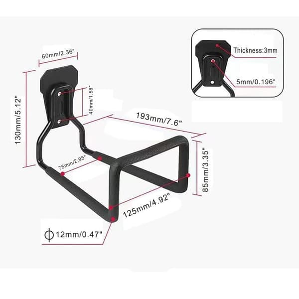 Slangeholder Vandrørsorganisator til Have & Garage Red