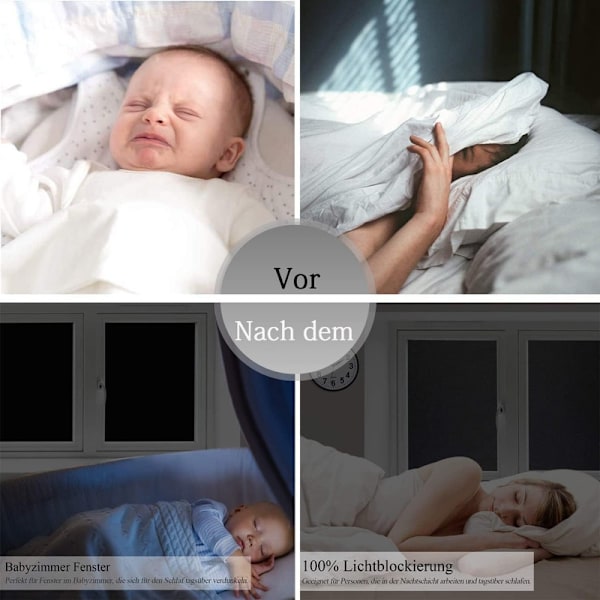 Spegelreflekterande Fönsterfilm – Självhäftande UV- och Solskydd med Integritetsskydd Svart 40cmx2m