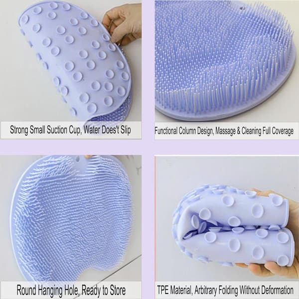 Fot- och ryggskrubbare för duschen Blue 2 Piece