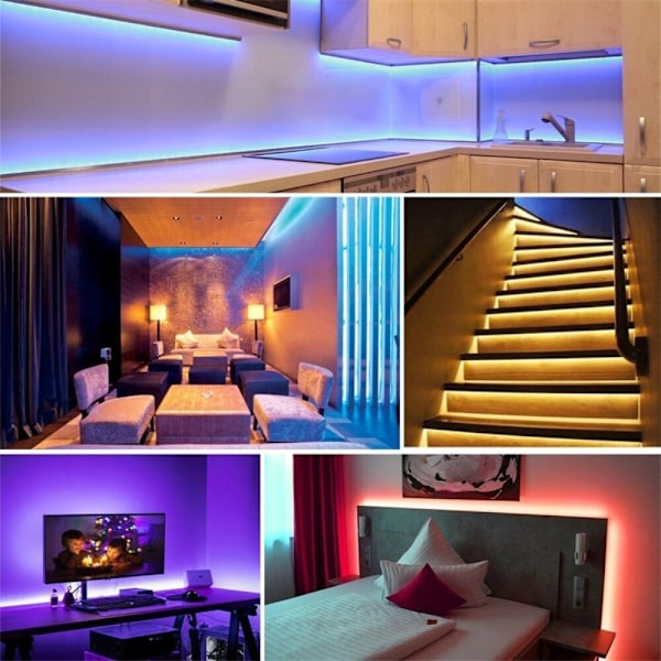 5050 LED Strip Lights Nattlampa VIT White