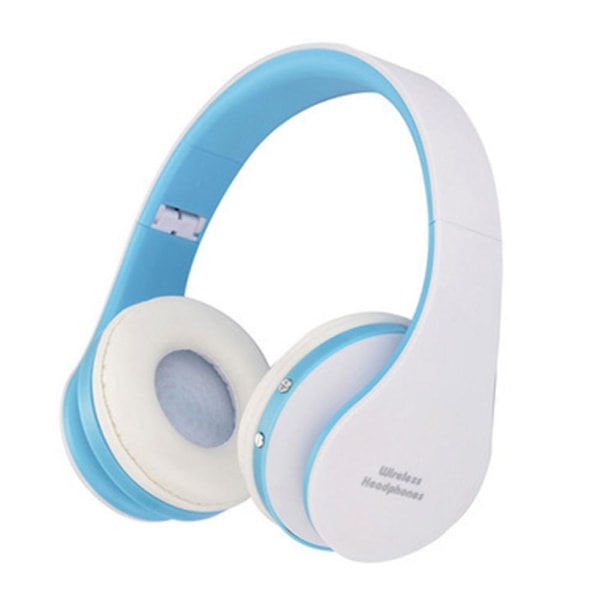 Nx-8252 trådlös stereo Bluetooth-kompatibla hörlurar Vikbara sporthörlurar Headset (vit)