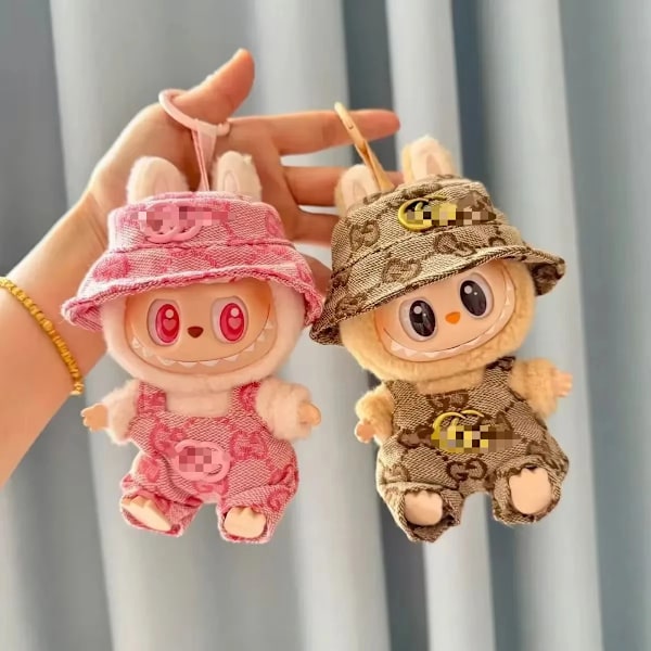 Dukketøj Mode Overalls Labubu Idol V1 V2 Dukketøj Tilbehør 15/17cm Plysdukke