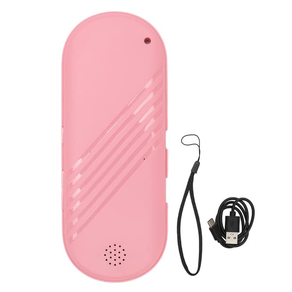 Pink Mini Bluetooth Pudespeaker Multifunktionel Stereo Dyb Bas Søvnledning{hw}