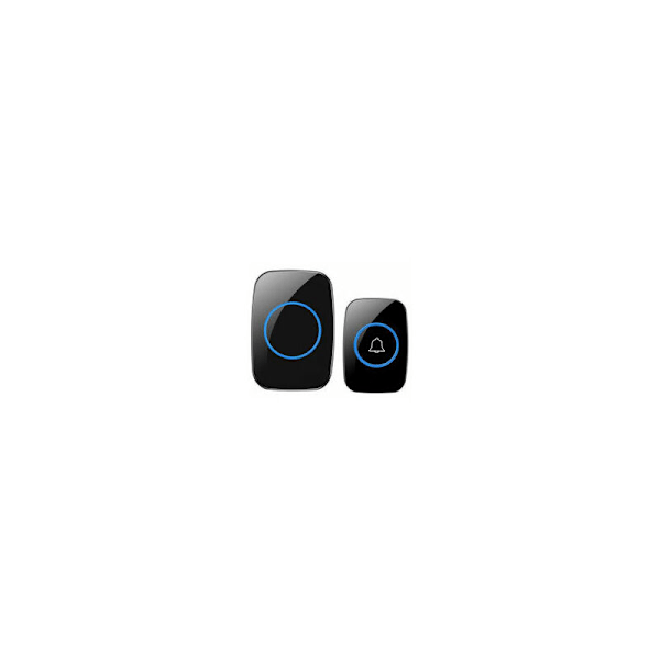 Waterproof Wireless Doorbell Operates 300m with 38 Melodies, 3 Volume Levels Flashing LED, Chime for Business or Home Door