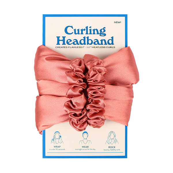 Curling headband for women, creates heat-free curls and waves