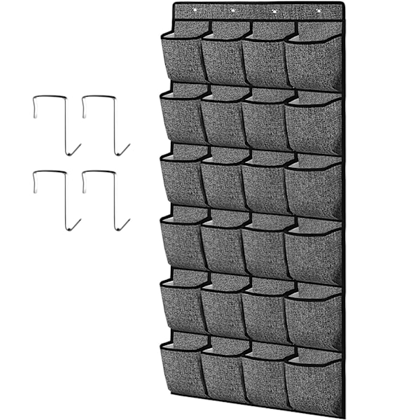 Bag til opbevaring af sko bag døren - 24 lommer Skoreol, Ha