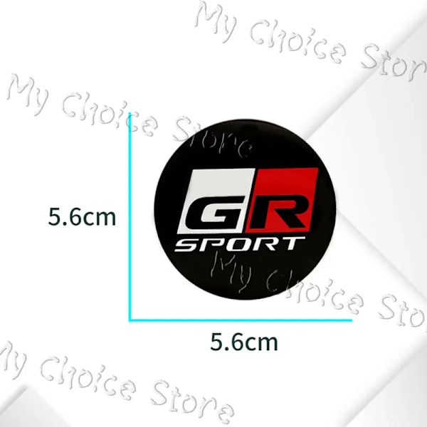 4kpl 56mm Auton Koristelu GR Sport Logo Pyörän Navan Keskikupit Tarrat Toyota Corolla Yaris Camry Prius Rav4 Lisävarusteet D