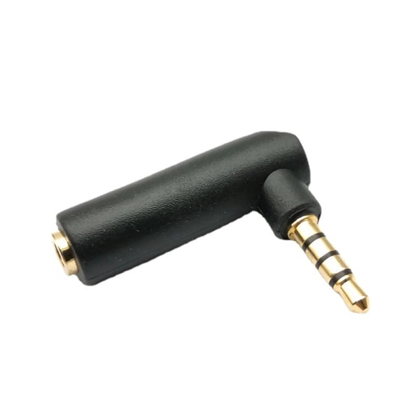 3,5 mm lydadapter rettvinklet hodetelefonadapter hunn til hann 90 graders aux-adapterkonverter kompatibel