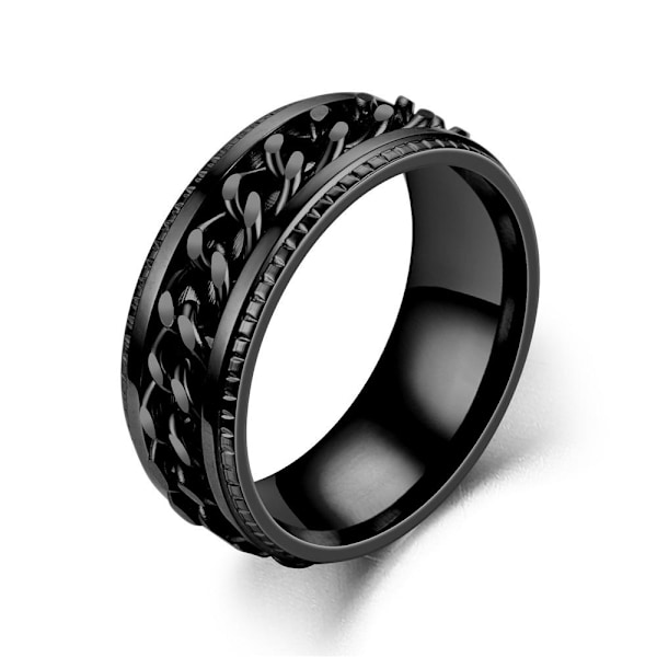 Anti-angst spinner fidget roterende ring ringe - på lager Size9/19mm