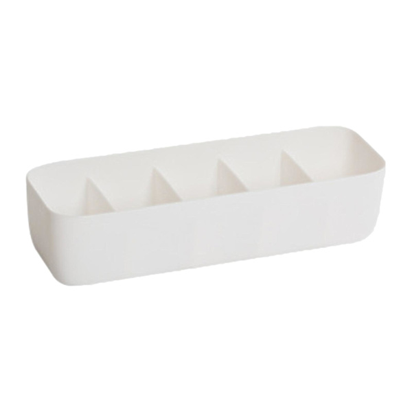 Underwear Opbevaringsboks 3-gitter/5-gitter Rum Opbevaringsbeholder Til Hjem Soveværelse Kollegie Sokker BH Bukser Organizer White 5 grids