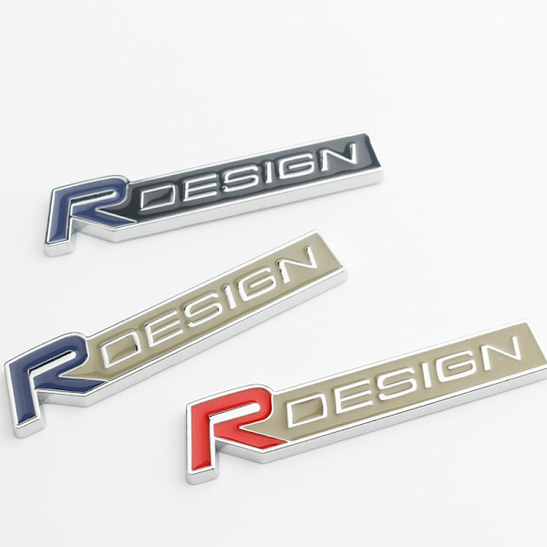 Volvo R Design Blå Sølv Grill Emblem Xc60 V70