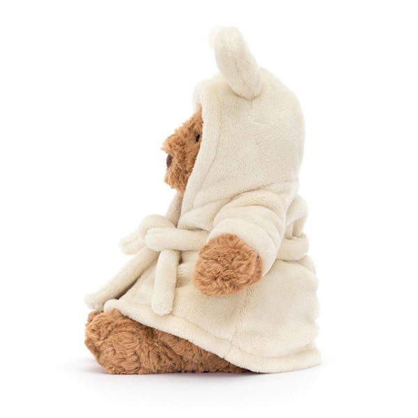 Jellycat Bartholomew -nallepehmolelu, 26 cm pehmeä halinalle klassinen lahja lapsille kylpytakkinen karhu Bathrobe Bear 26cm