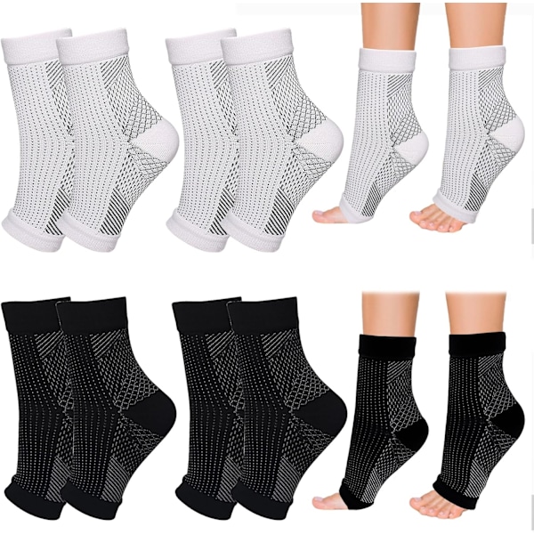 Pairs Kompresjonsstrømper Nevropati Strømper Super Strømper Nevropati Strømper for Kvinner Fot Kompresjonsstrømper Nano Nevropati Strømper S/M