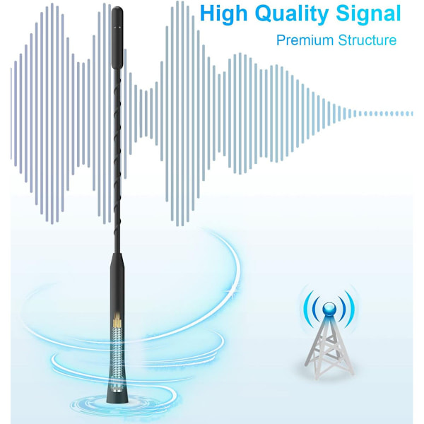 YIEHO® bilantenne - universal bilantenne for alle modeller - bilradioantenne takantenne bil med høykvalitets DAB FM-mottak - bilantenne tak